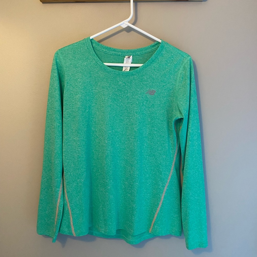 Women’s Green New Balance Long Sleeve